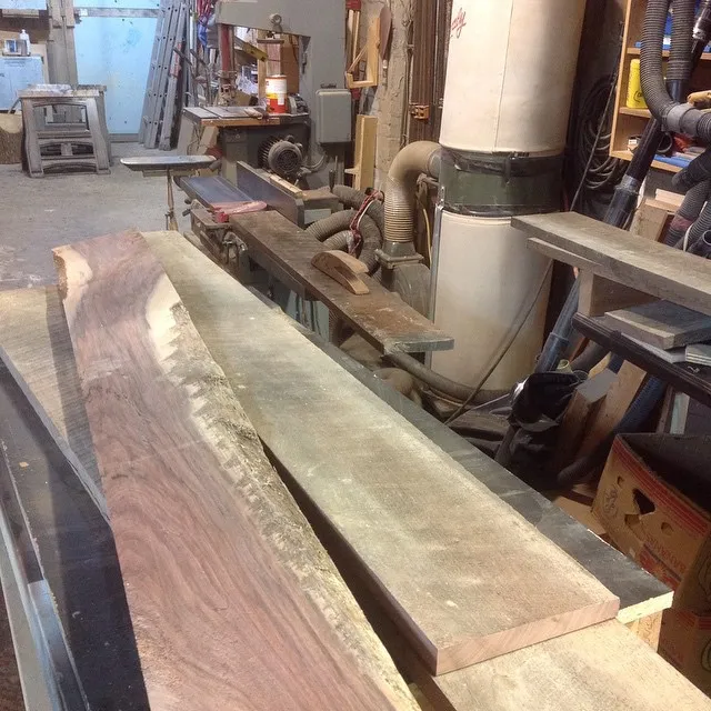 Next project. Some walnut serving trays. Step one-- milling.