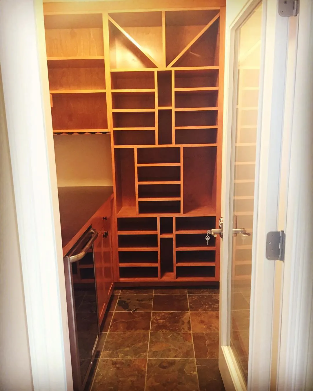 Finished up this wine room yesterday.
