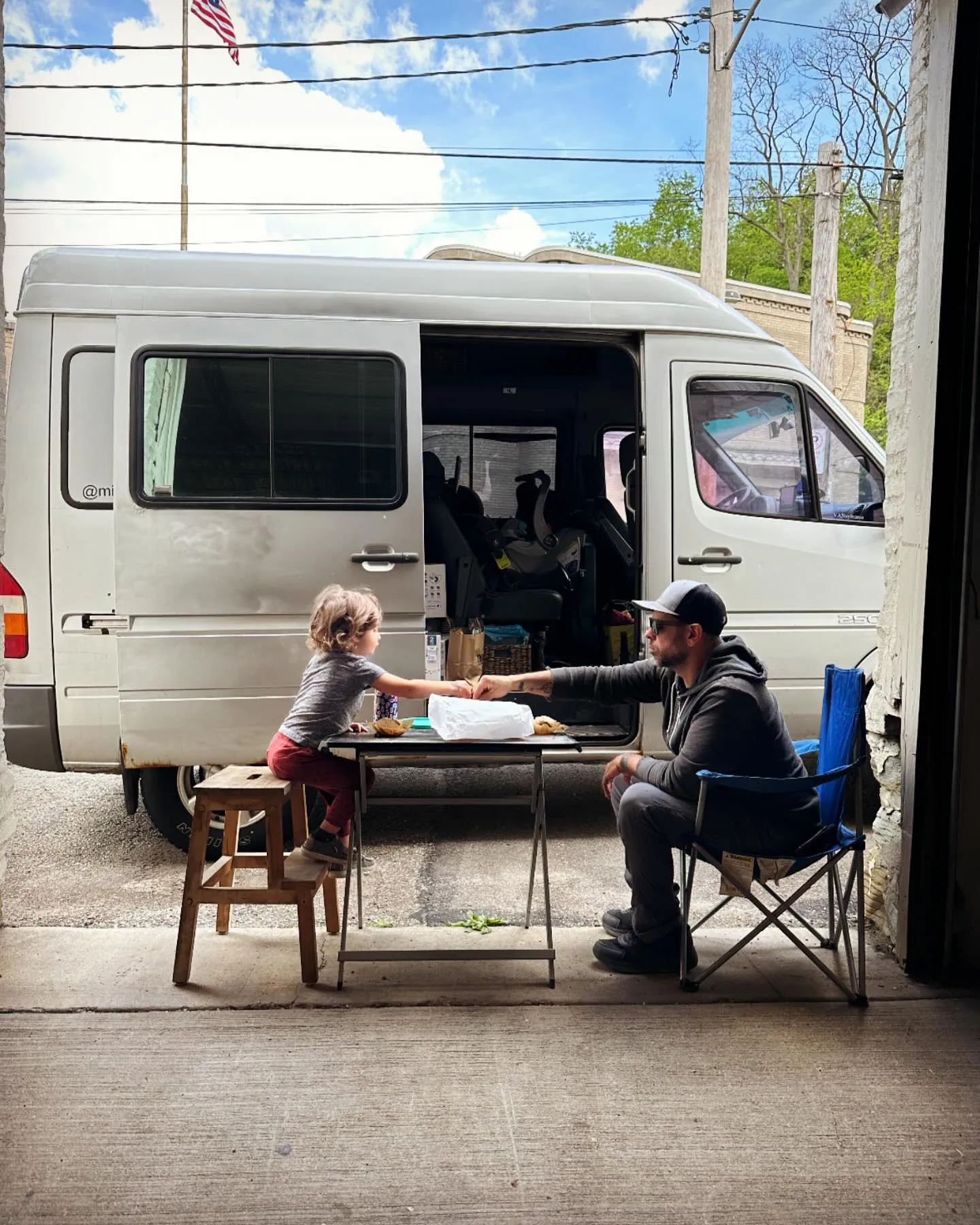 Very serious van meeting!